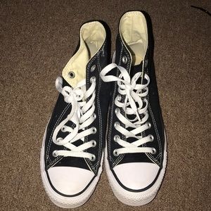 Only worn twice hightop black converse